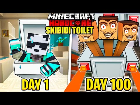 I Survived 100 Days as SKIBIDI TOILET in Hardcore Minecraft