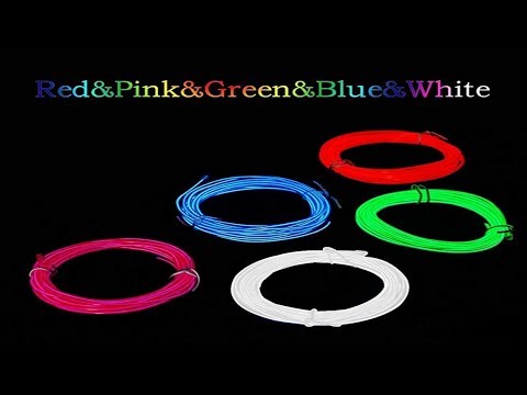 LED LUNSY EL Wire Kit Great for Halloween costumes