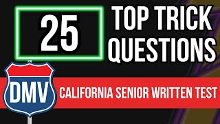 California DMV Senior Written Test 2024 (25 Top Trick Questions)