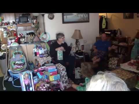 THROWING CHRISTMAS PRESENTS AT CHILDREN