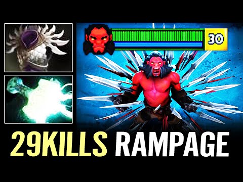 How to 100% Delete Offlane in 7.33 - Dota 2 AXE 29 Kill RAMPAGE