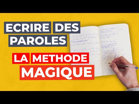 Writing lyrics: a magic method to easily write your song lyrics