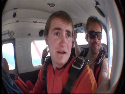 Bogan falls out of plane!