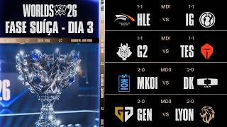 GEN 1x1 LYON | Worlds 2026 | Fase Suíça - Dia 3 (Md3)