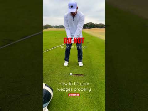How to hit your wedges ⛳️ #shorts #golf #golftips