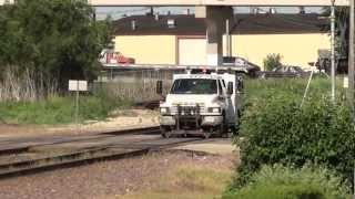 preview picture of video 'High Rail Truck Action At Rochelle Railroad Park - 05/27/2012'
