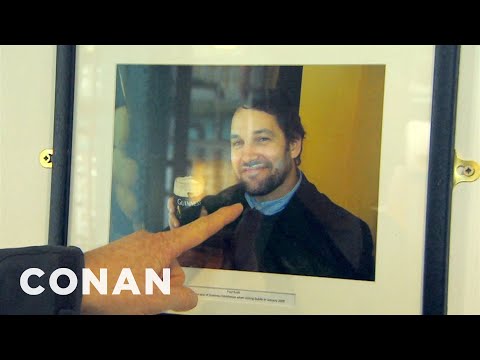 Paul Rudd Hit Up The Guinness Brewery In Ireland | CONAN on TBS