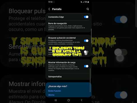 AUMENTAR SENSIBILIDAD TACTIL #android #short