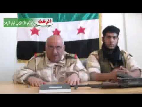 انشقاق العقيد الجوي الركن سمير الصاهود من مرتبات القوى الجوية والدفاع الجوي مطار الطبقة العسكري وانضمامه إلى الجيش السوري الحر