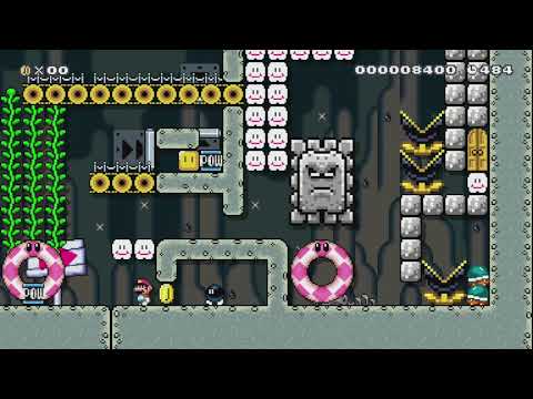 My First Easy Puzzle! by →★Wesley★→ - Super Mario Maker - No Commentary 1bn