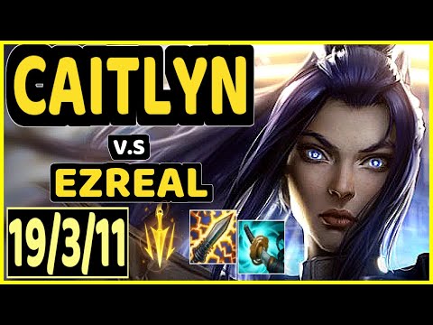 KOBBE (CAITLYN) vs EZREAL - 19/3/11 KDA BOTTOM ADC GAMEPLAY - EUW Ranked GRANDMASTER