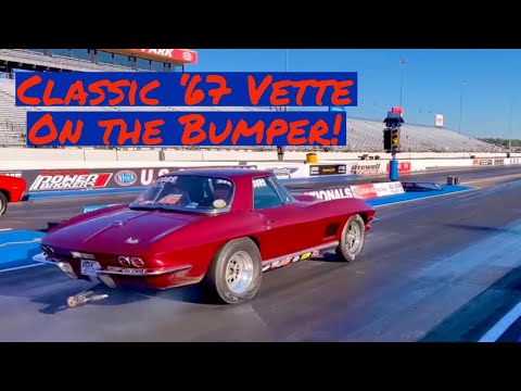 Brett Saurbaugh A/S 4-Speed Stick Shift '67 Corvette 427 Stock Eliminator NHRA Nationals Drag Racing