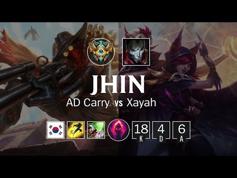 Jhin ADC vs Xayah - KR Master Patch 8.24