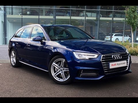 OV66WLO AUDI A4 AVANT TDI S LINE BLUE 2016, West London Audi