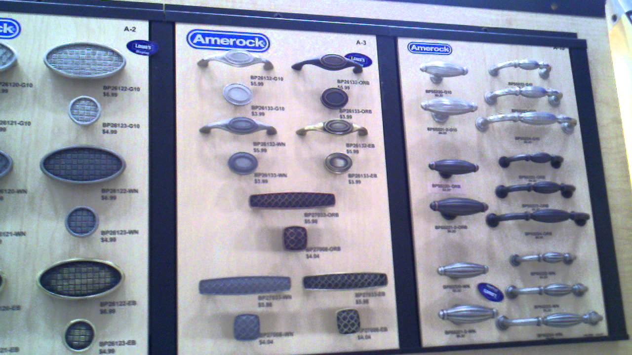 Cabinet door handle options at lowe's