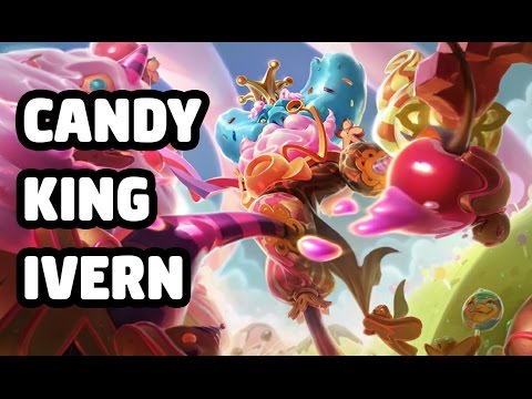 CANDY KING IVERN SKIN SPOTLIGHT - LEAGUE OF LEGENDS