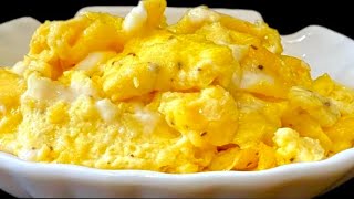 AIR FRYER FLUFFY SCRAMBLED EGGS RECIPE WITHOUT OIL
