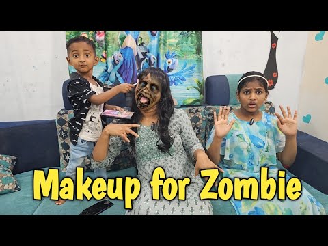 Makeup for Zombie 🧟‍♀️ | comedy video | funny video | Prabhu sarala lifestyle