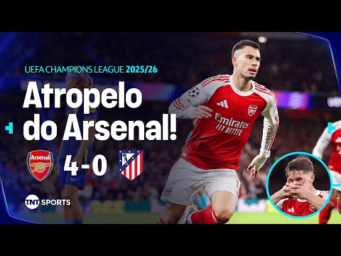 Gols e lances de Arsenal x Atlético de Madri