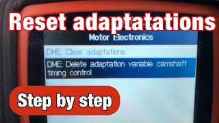 How to reset the adaptations variable camshaft timing control on an R56 Mini Cooper S