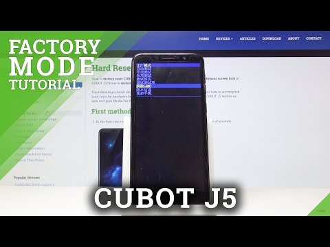 Factory Mode in CUBOT J5 - Test Hardware