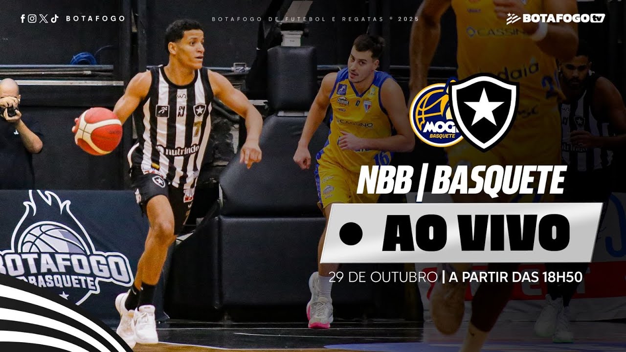AO VIVO | Botafogo enfrenta o Mogi pela quarta rodada do NBB 2025/2026 AO VIVO | Botafogo enfrenta o Mogi pela quarta rodada do NBB 2025/2026
