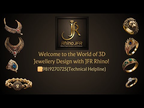 JFR Rhino Welcome to the world of 3D jewelry design with JFR Rhino
