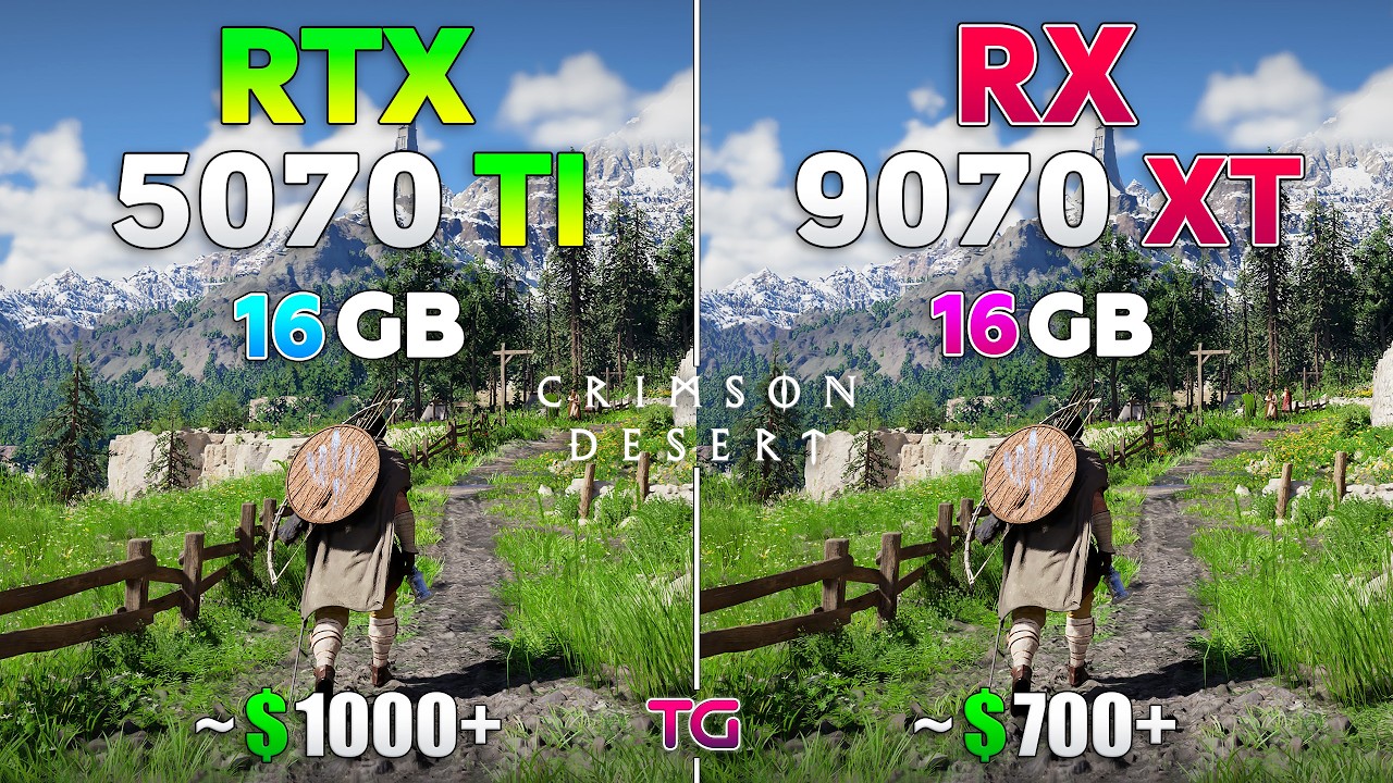 Crimson Desert : RX 9070 XT vs RTX 5070 Ti | 1080p | 1440p | 4K |