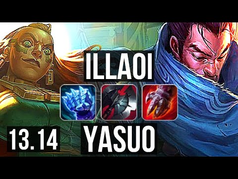 ILLAOI vs YASUO (TOP) | Quadra, 17/2/6, 6 solo kills, Legendary, 600+ games | EUW Master | 13.14