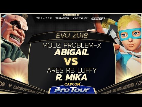 Mouz Problem-X (Abigail) vs Ares RB Luffy (R. Mika) - EVO 2018 - Semi Finals - SFV - CPT 2018
