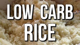 LOW CARB RICE SUBSTITUTE:  AMAZING FOR CUTTING & WEIGHT LOSS