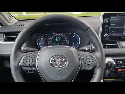 Part of a video titled Toyota Dash Screen: How to Change your Speedometer from Analog to ...