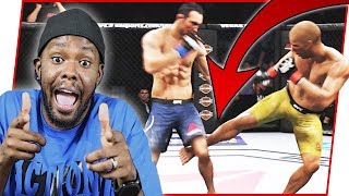 TAKING NAMES AND SNAPPING LEGS! - UFC 3 Gameplay