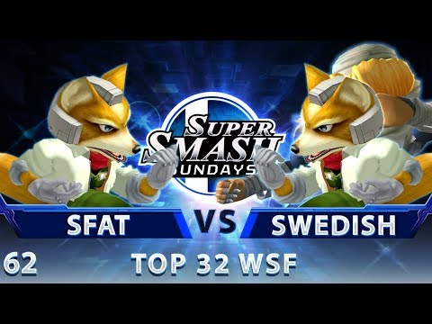 SSS 62 - SFAT (Fox) vs. Swedish Delight (Sheik/Fox) - SSBM Top 32 Winners Semis - Smash Melee