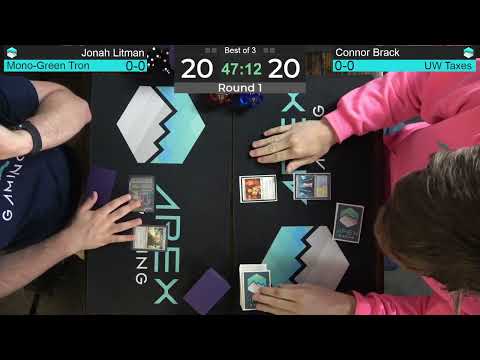 Mono-Green Tron vs UW Taxes | Modern FNM | Round 1 | Paper MTG