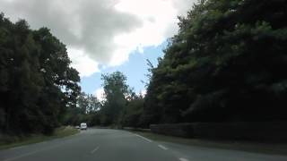 preview picture of video 'Driving On The D8 From Ploumagoar To Bourbriac, Côtes d'Armor, Brittany, France 12th August 2013'