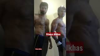 Chiyaan Vikram unseen pictures with trainer  Alkhas Joseph | I Movie Training | whatsapp Status