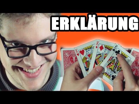 Kartentrick "DAS IST UNMÖGLICH" ERKLÄRUNG auf Deutsch