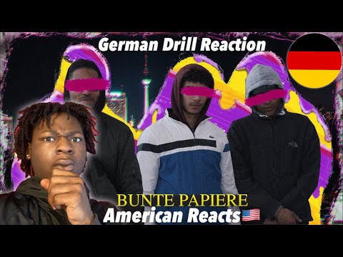 American Reacts to German Drill! Lucio101 X Lerizzle X Omar - Bunte Papiere (prod. by Richie Beatz)