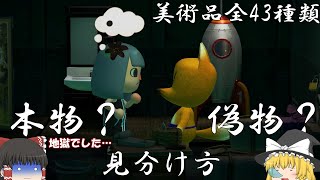 （ゆっくり実況）つねきちに騙されるな！美術品全43種類の本物・偽物見分け方【あつまれどうぶつの森】