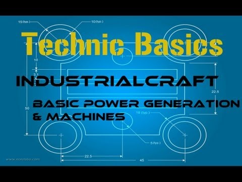 Technic Basics:IndustrialCraft- Basic Machines and Power Generation