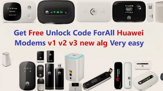 Get Free Unlock Code All Huawei Modem And Pocket Wi-Fi Devices V1 V2 V3 New Algo 2019 Method