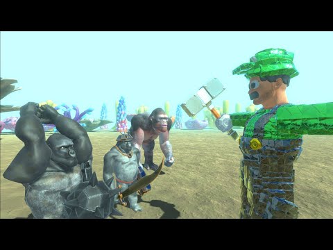 PRIMATES VS WORKSHOP UNITS - ANIMAL REVOLT BATTLE SIMULATOR