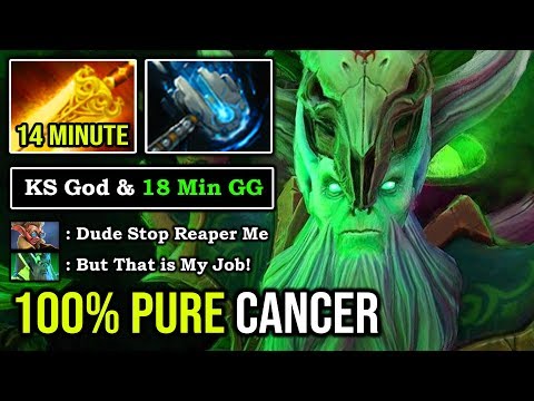 WTF 14 MIN RADIANCE Solo Mid Necrophos 18Min GG Crazy KS God 100% Pure Cancer Hero DotA 2