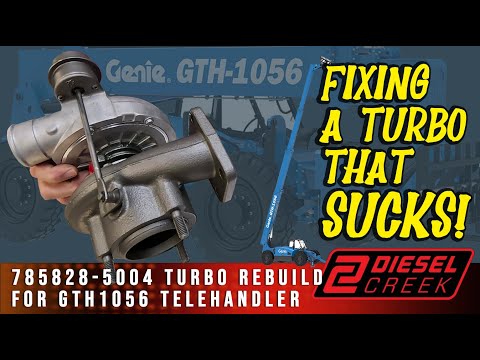 Repairing @DieselCreekGenie GTH-1056 Telehandler's Garrett Turbo