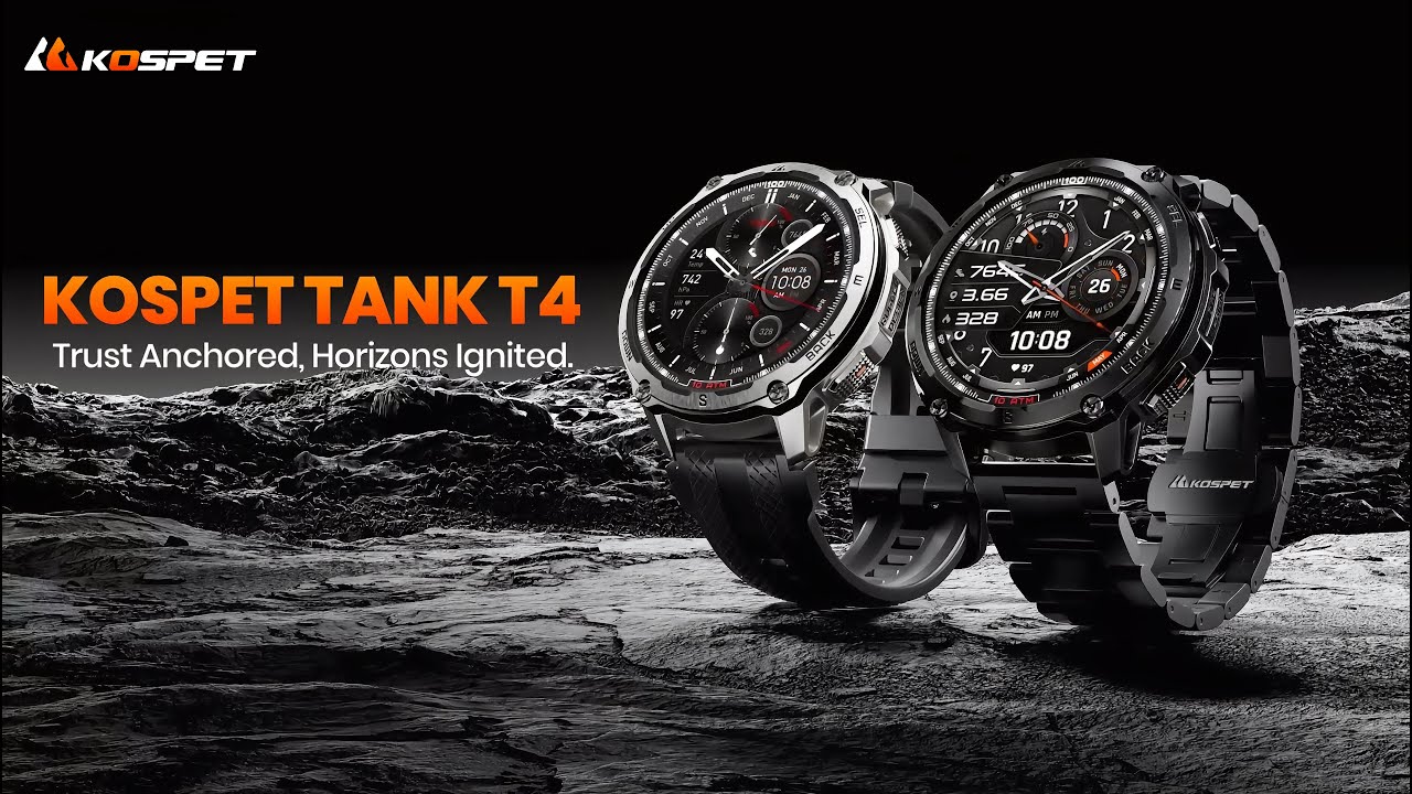Kospet Kospet Smartwatch Tank T4 Schwarz Schwarz