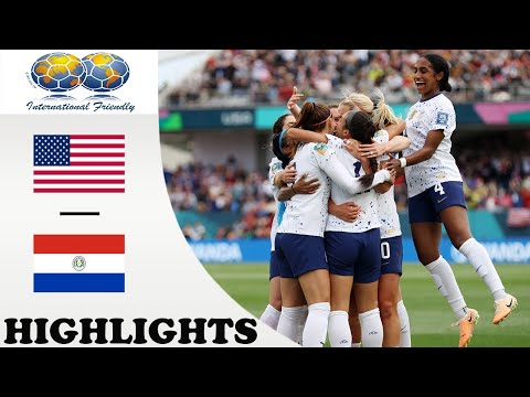 USA vs Paraguay Highlights | Women's Football Friendly International