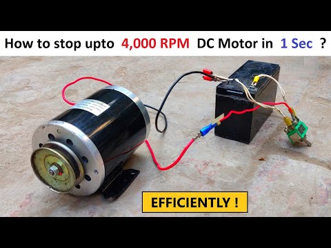 Stoppen Sie einen DC-Motor mit 4000 U/min in weniger als 1 Sekunde?