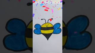 How to draw a Bee Step by step Drawing for kids 💛🐝