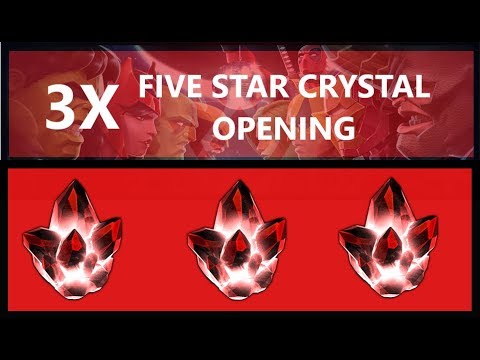 MCOC: 3X FIVE STAR BASIC CRYSTAL OPENING!